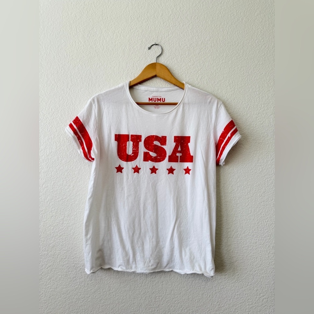 Show Me Your Mumu USA Graphic T-Shirt Women’s size Small EUC